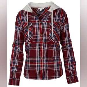 Natural Reflections Weekend Rewind Flannel Hoodie
